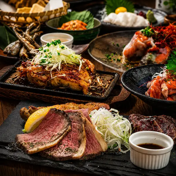 全ての宴会コースが飲み放題付き3,500円～！広島名物や肉料理を堪能できる宴会コースプラン有り◎