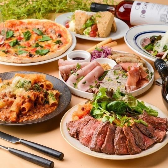 Reservations available for parties of 15 or more ◆ Perfect for welcoming/farewell parties or company banquets! [Rome] 13-course meal with all-you-can-drink ◆ 6,820 yen (tax included)