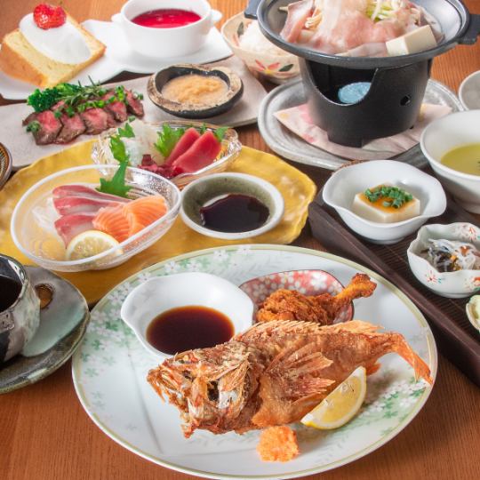 [Reservation required] ≪13 dishes in total≫ Seasonal [Kaze Course] ☆ 4,500 yen