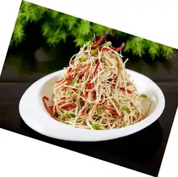 ピーナッツの酢和え/干し豆腐の東北冷菜/ジャガイモのサンラー和え物/細切り豚肉とミズナの冷菜