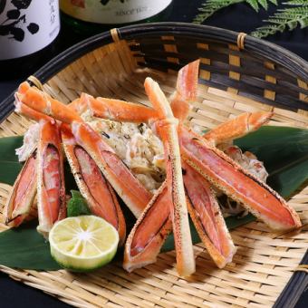 【极致奢华】烤蟹、关竹荚鱼、黑毛和牛、马肉刺身◆Kirameki◆共12道菜品，2小时无限畅饮，9,000日元→
