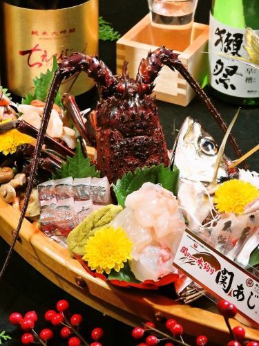 伊勢海老の姿造里