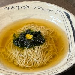 浜名湖産　青のり蕎麦