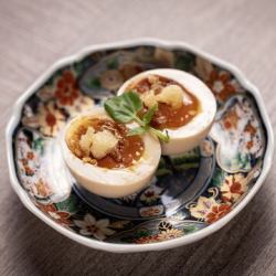 燻製半熟煮卵のアテ