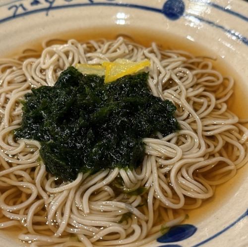 浜名湖産 青のりの冷かけ蕎麦