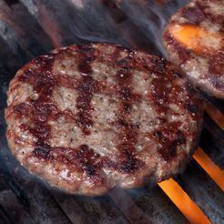 100% beef grilled hamburger