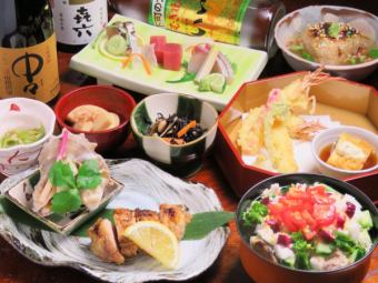 一人一盘！御桂屋套餐+2小时无限畅饮6,000日元（含税）9道菜品以上