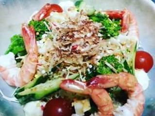 Salad of shrimp
