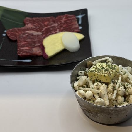 蘑菇蒜蓉奶油醬油牛腩排