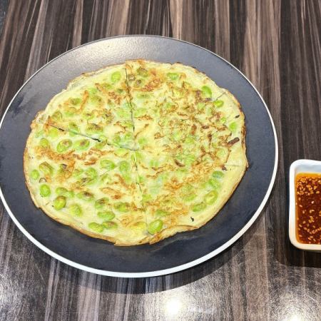 枝豆チーズチヂミ