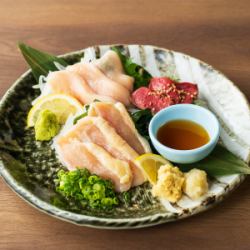 鳥刺し3種盛り合わせ