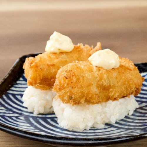 三陸産牡蠣フライ極み寿司(2貫)