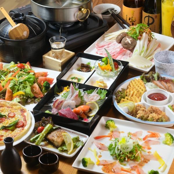 There is a wide variety of food and drinks! Leave your banquet to Donguri! Great course♪