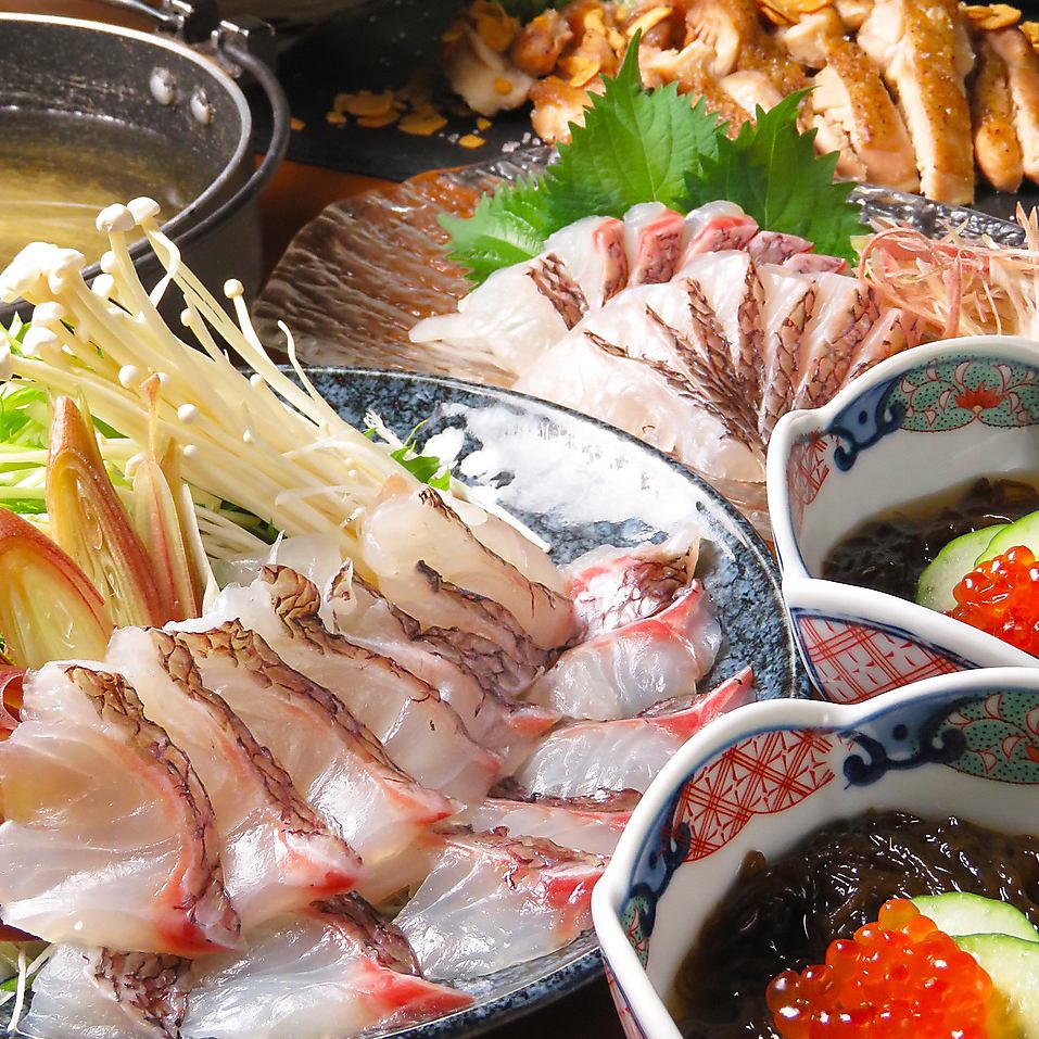 さっぱりとした鯛しゃぶが大人気♪暖かい季節にもおすすめです!