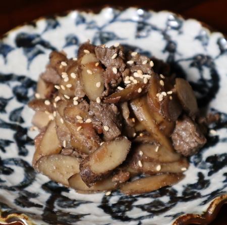 Maitake mushroom and beef stew