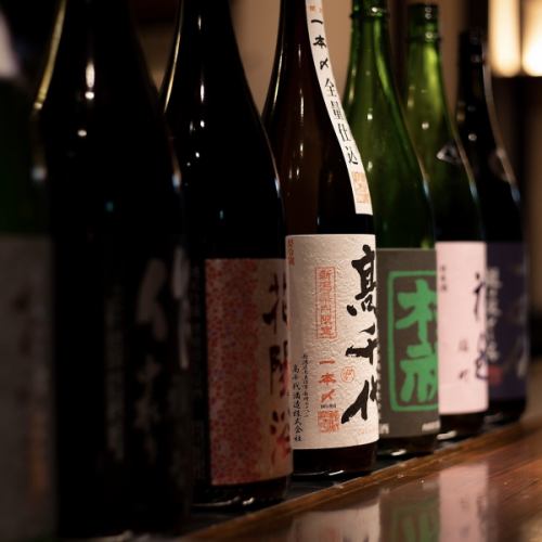 60 types of sake always available