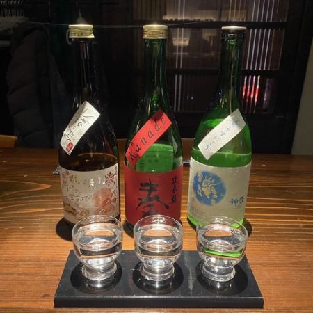 店長おすすめ日本酒3種飲み比べセット