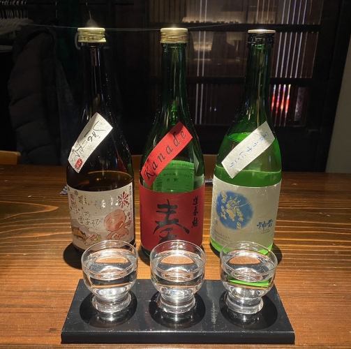 店長おすすめ日本酒3種飲み比べセット