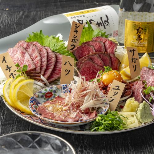 宮崎産富永牛を贅沢に使った料理の数々