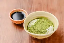 말차 우유 푸딩