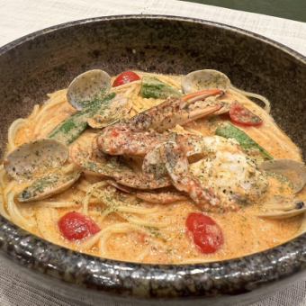 藍蟹濃湯義大利麵