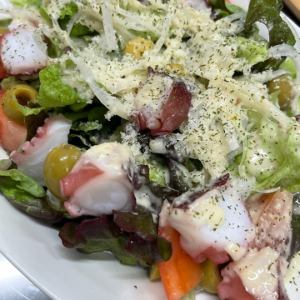 Octopus and olive salad