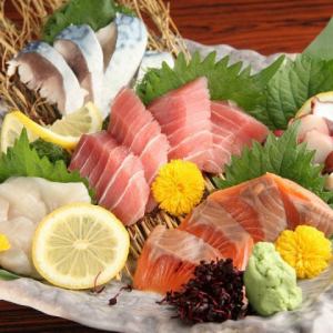 刺身三点盛り合わせ