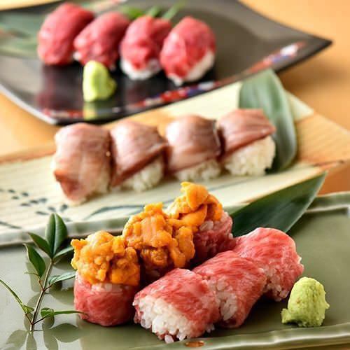 『若鶏のグリル＆肉寿司3種食べ比べコース』3時間飲み放題付き全8品3980→2980円