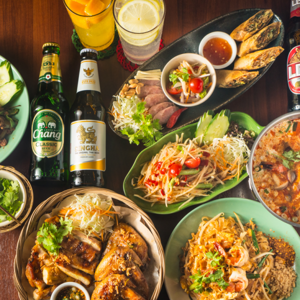 [Perfect for parties and girls' nights!] We offer a course menu featuring popular Thai dishes.