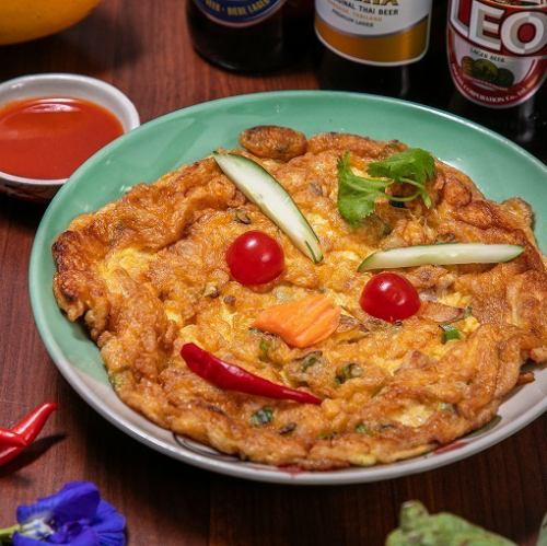 Kai Jao Moo Sap (Thai-style omelet)