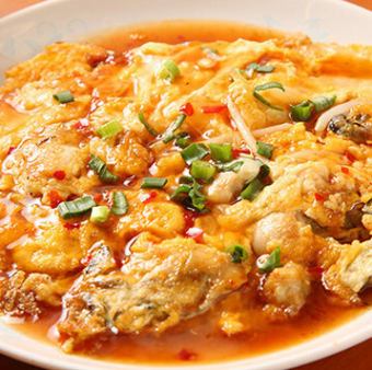 牡蠣の玉子焼き