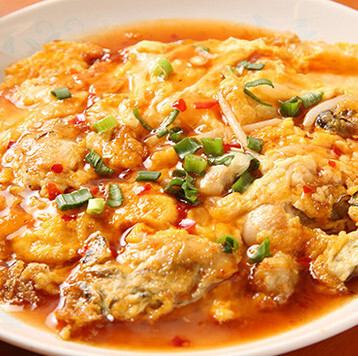 牡蠣の玉子焼き