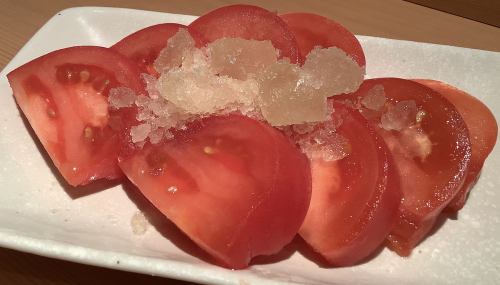 冷やしトマト（出し氷かけ）