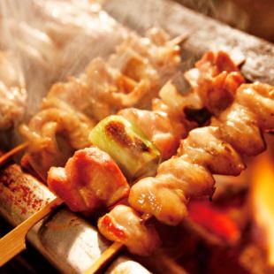 [Kushiyaki Enjoyment Course] <7 dishes in total> 4,000 yen including 2 hours of all-you-can-drink