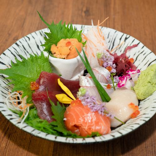 Assortment of 5 kinds of sashimi