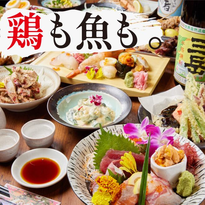 焼き鳥、寿司、しゃぶしゃぶの食べ放題店です★単品飲み放題もございます◎