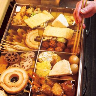 "All-you-can-eat yakitori & oden course" includes all-you-can-eat yakitori and oden ★ [2 hours all-you-can-drink included/7 dishes/3000 yen]