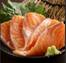 Salmon sashimi (1 serving)