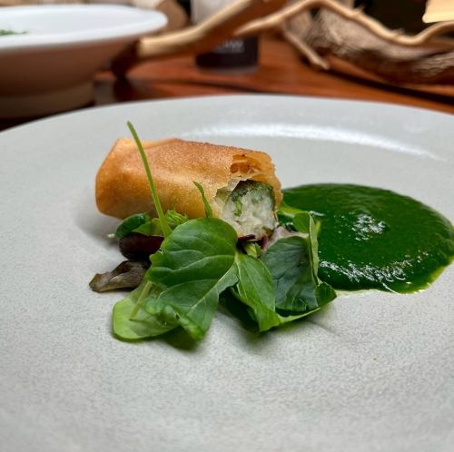 【季節ごとに変わるメニュー】《旬の野菜を使い、野菜本来のポテンシャルが楽しめる》コース野菜/フライ