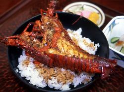 Enoshima spiny lobster bowl set meal