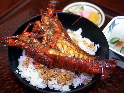 Lobster bowl set meal (with vinegared dish and miso soup)