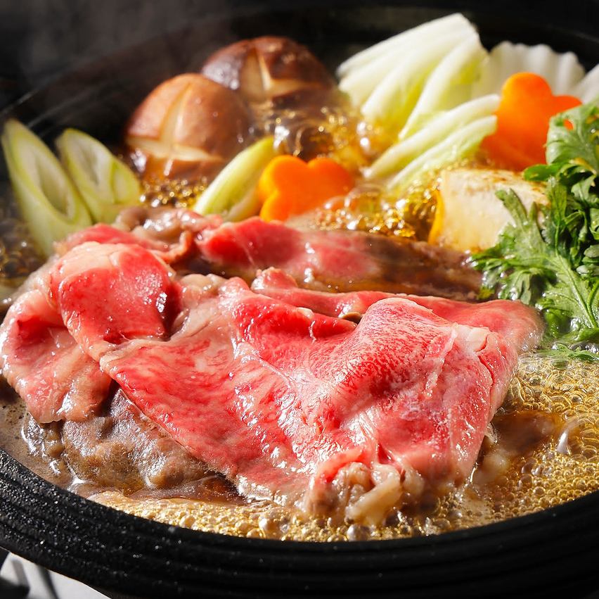 【広島】五日市駅徒歩2分◆日常を贅沢に満たしてくれる極上和牛鍋を心ゆくまで味わう