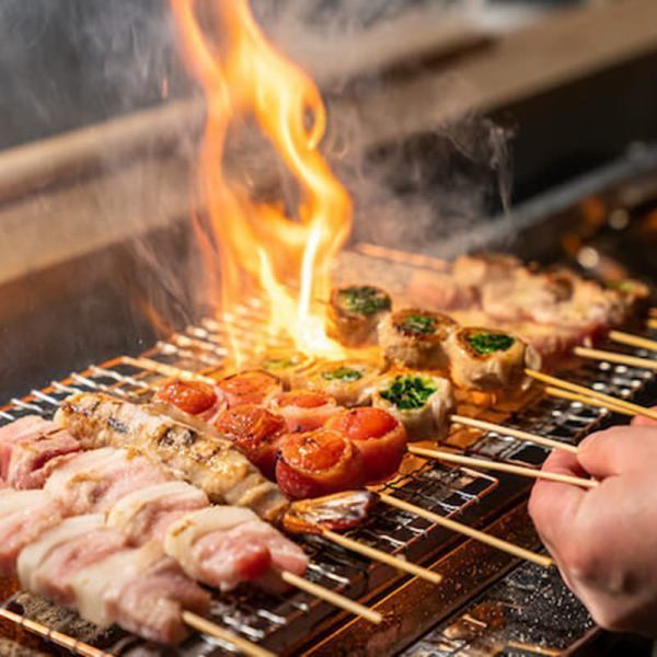 [All-you-can-eat skewers of craftsmen!] All-you-can-eat and drink Kyushu cuisine including skewers hand-finished by craftsmen is 3300 yen!
