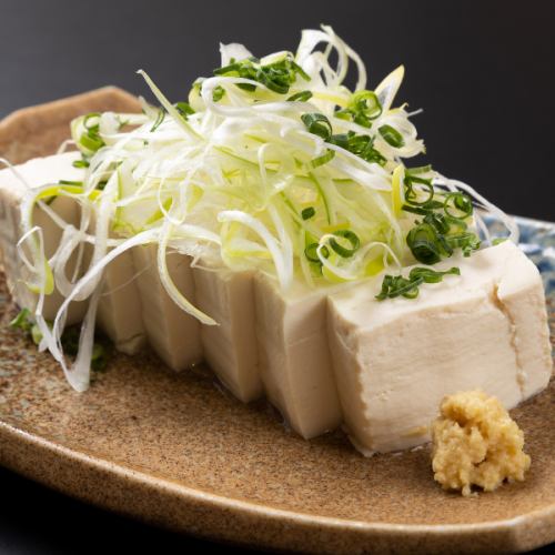 Cold tofu with green onions