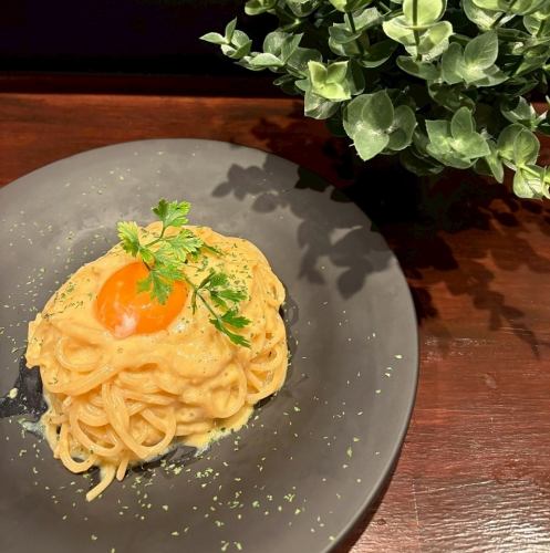 卵と和だしのペペロンチーノ