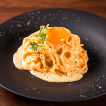 ◆ライトコース◆自慢の卵と和だしのペペロンチーノをはじめ、各料理を楽しむ