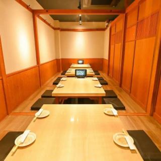 Lunch parties and late-night parties are also welcome! We have sunken kotatsu seating where you can enjoy your banquet in a relaxed manner.The calm Japanese relaxing space is recommended for drinking parties with friends or banquets with superiors.