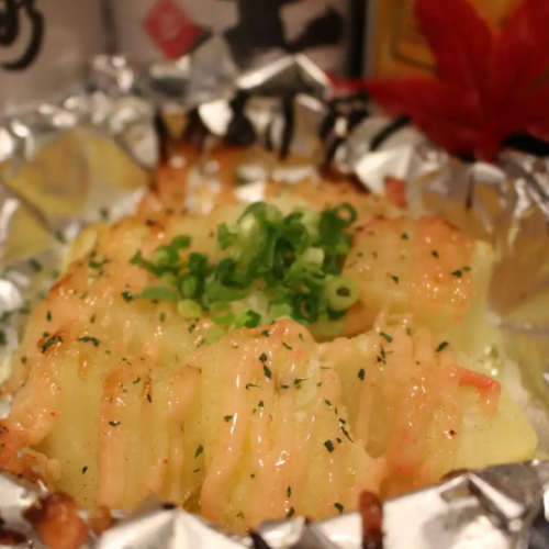 Mentaiko and buttered potatoes