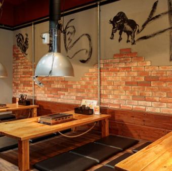 6名座敷テーブルが3席ございます。宴会飲み会などに最適のお席となっております。