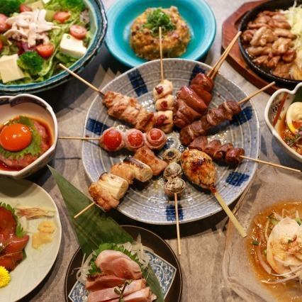<月~木&5~6名様限定>2時間飲み放題+お好きな料理が6品も選べる【トクラの『トクラ』コース】
